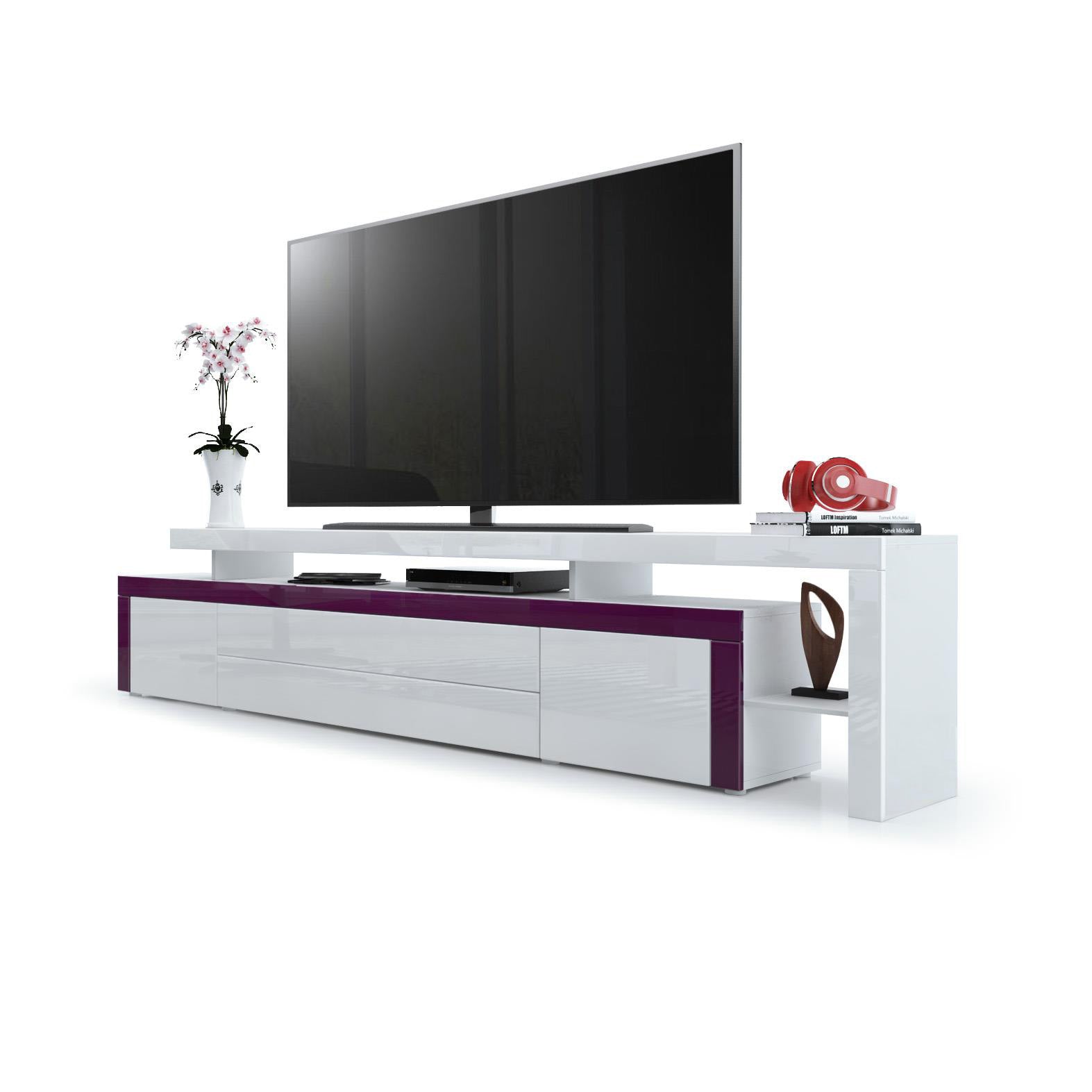 Plano TV Board Korpus Weiß matt