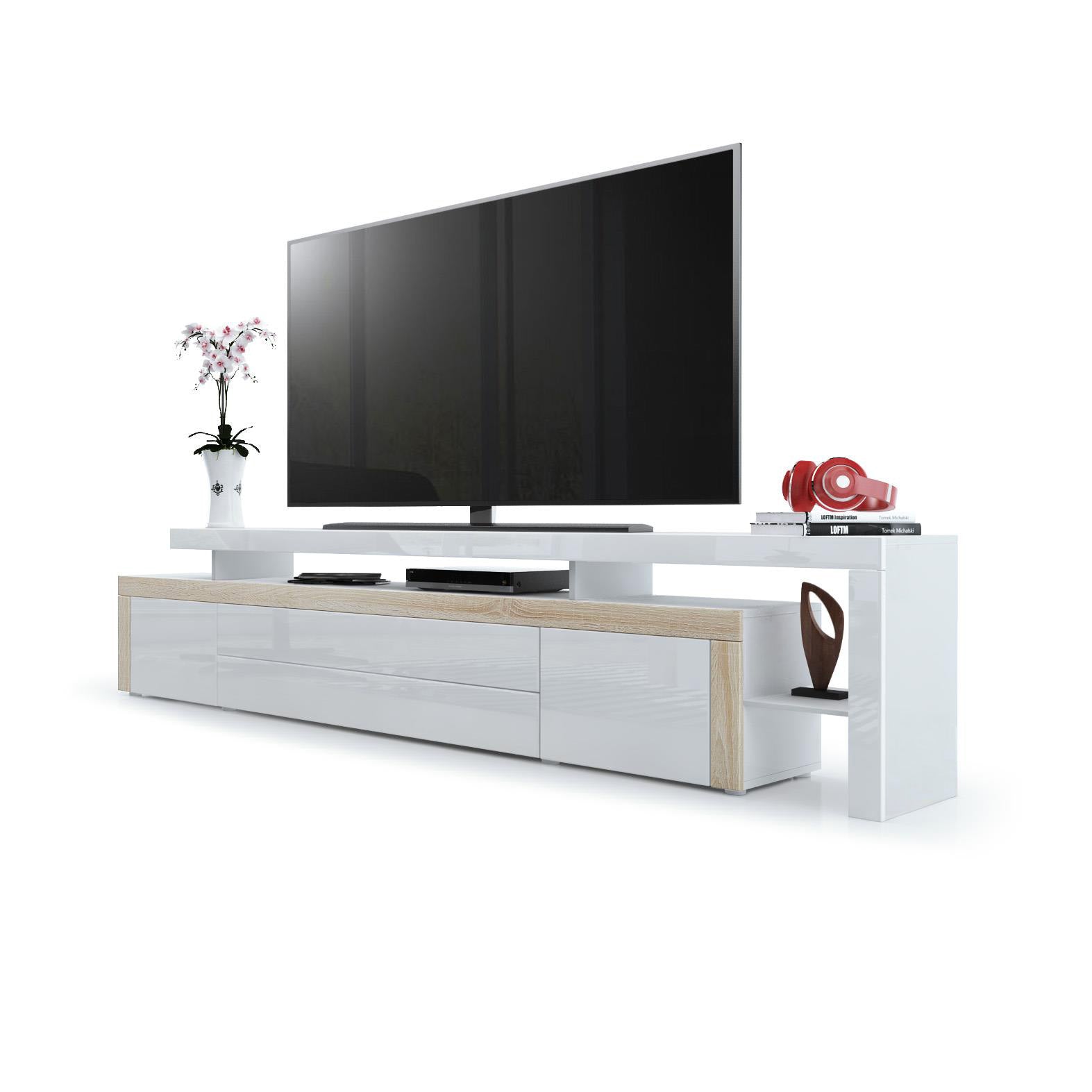 Plano TV Board Korpus Weiß matt