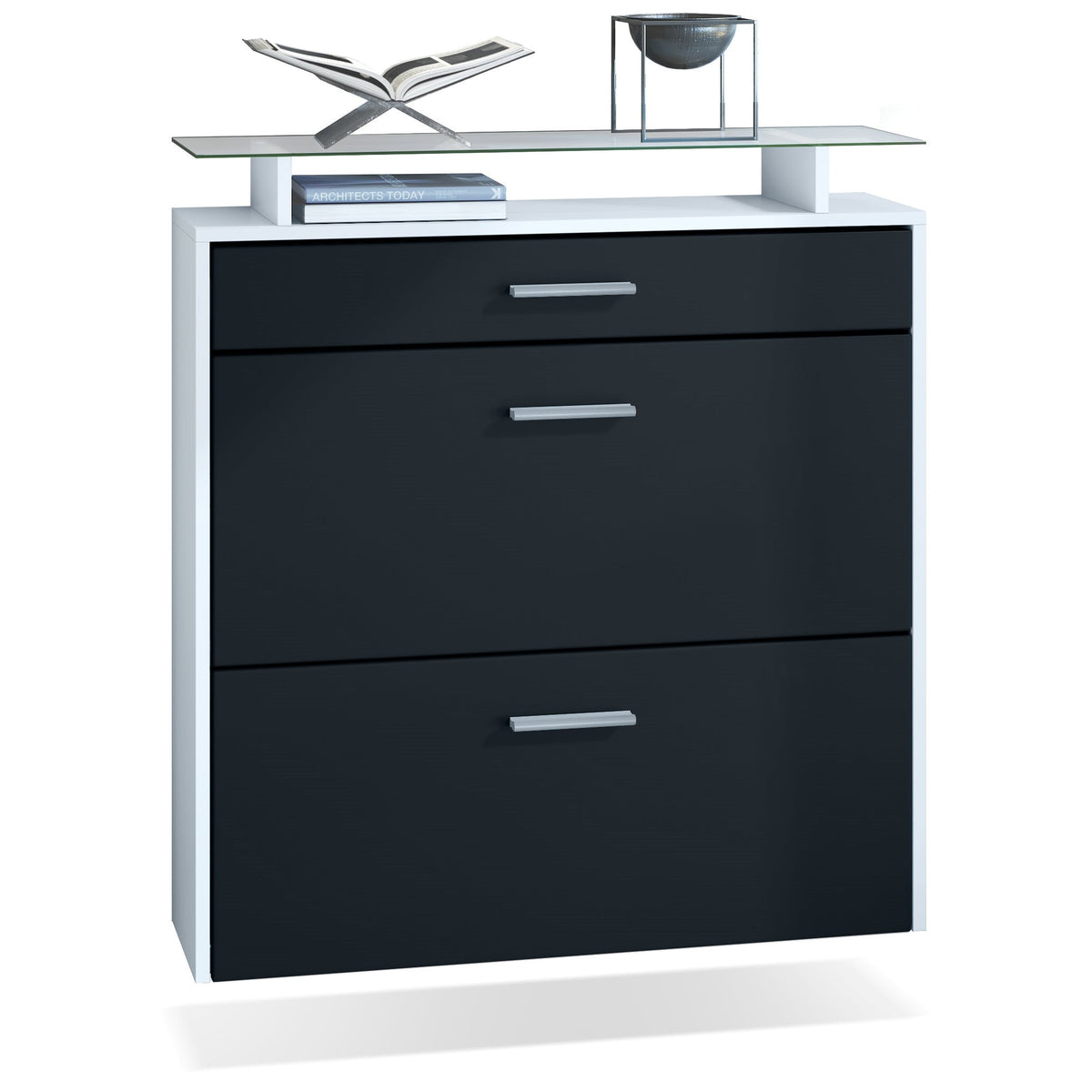 Schuhschrank Weiß 89 cm