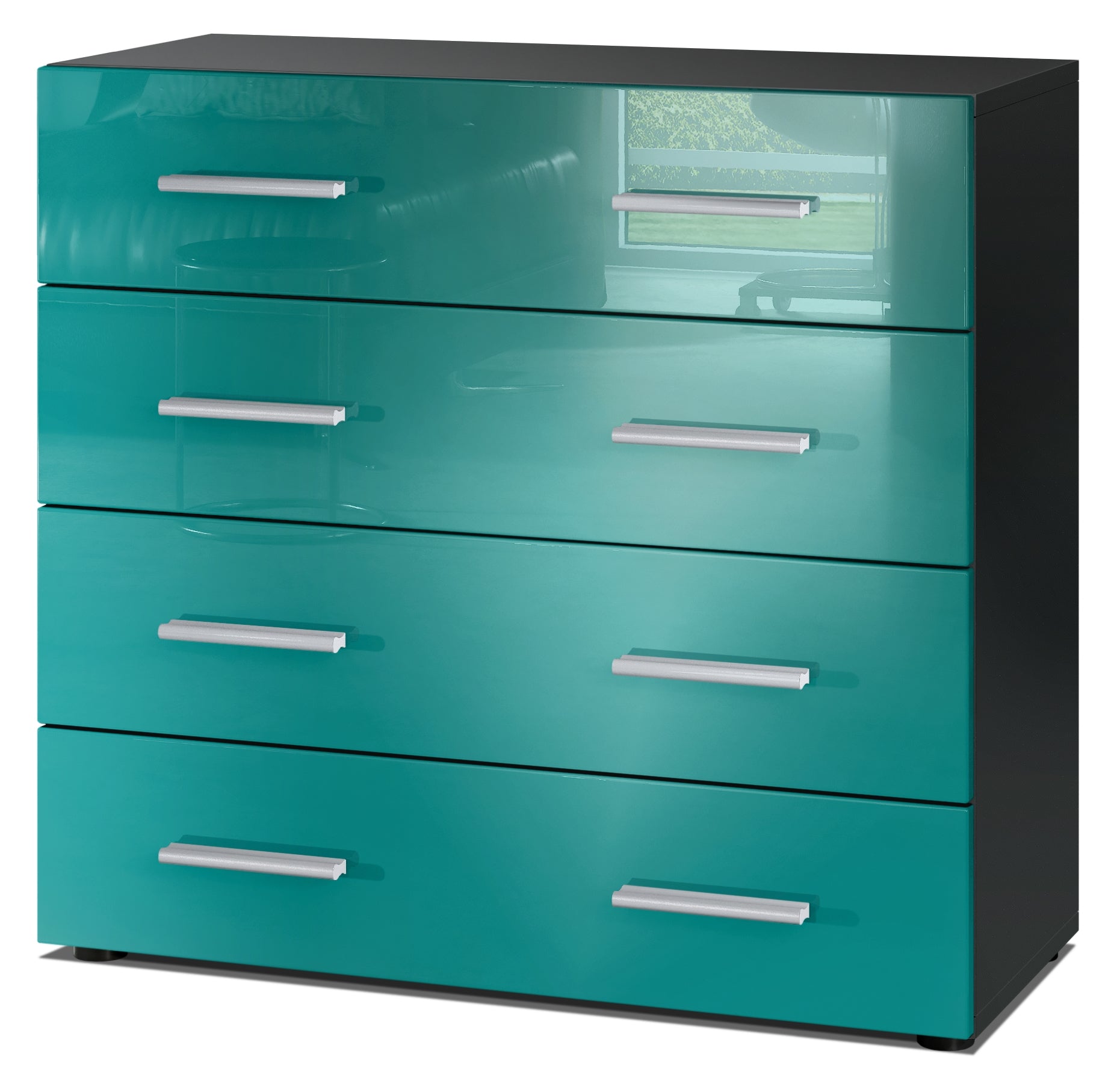 Lugano Kommode M1 Korpus Schwarz