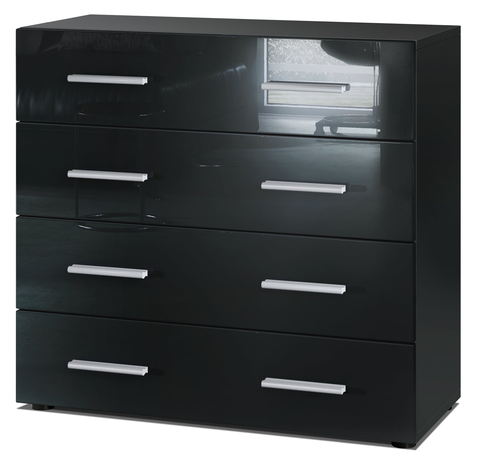 Lugano Kommode M1 Korpus Schwarz